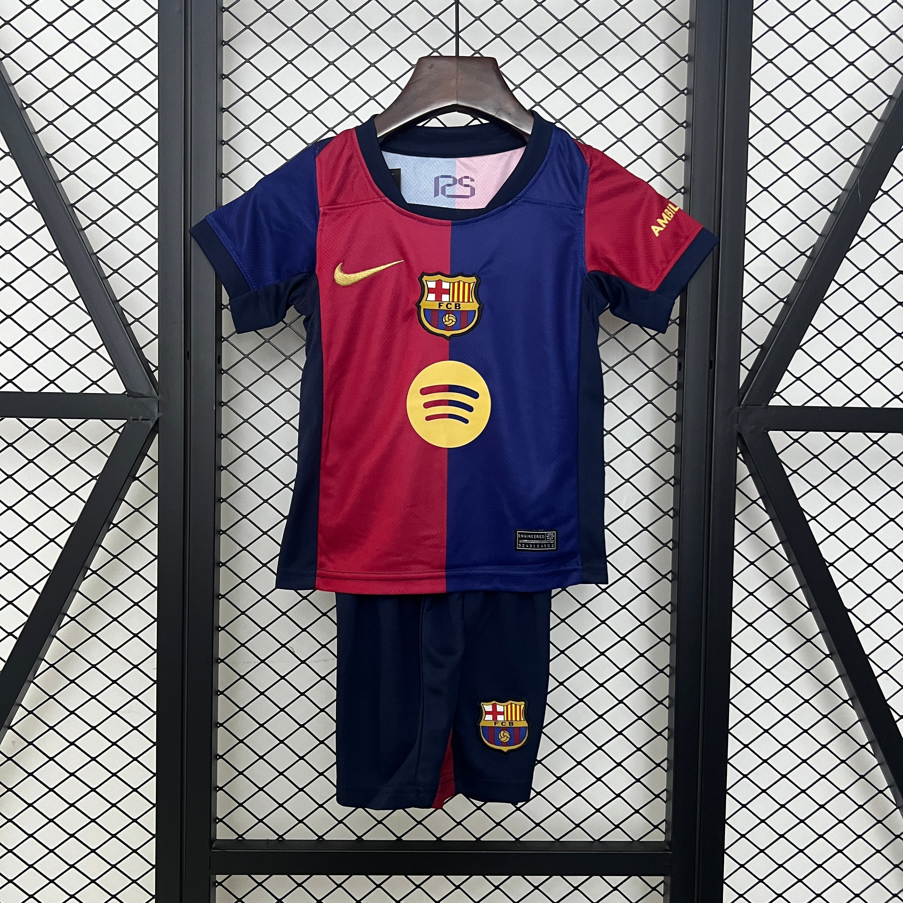 Camiseta y Pantalones para niños FC Barcelona Home 24/25