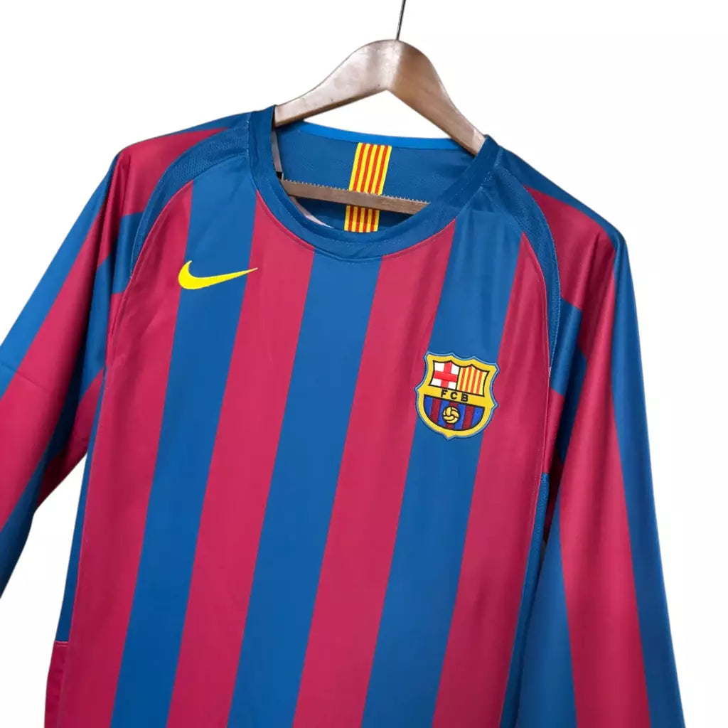 Camiseta FC Barcelona Manga Larga - Retro 2005/2006