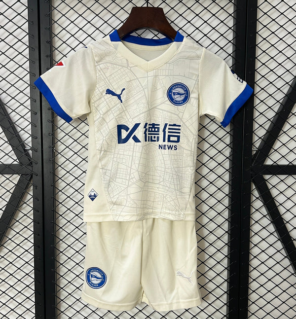 Camiseta y Pantalones para niños Deportivo Alavés Away 24/25