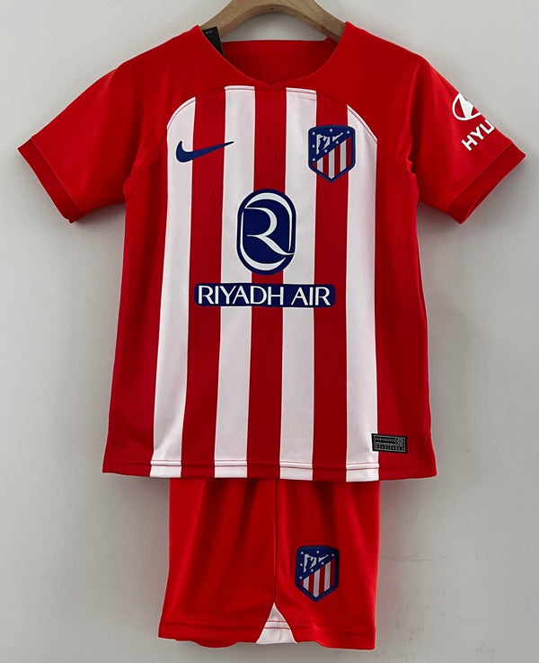 Camiseta y Pantalones para niños Atletico de Madrid Home 23/24