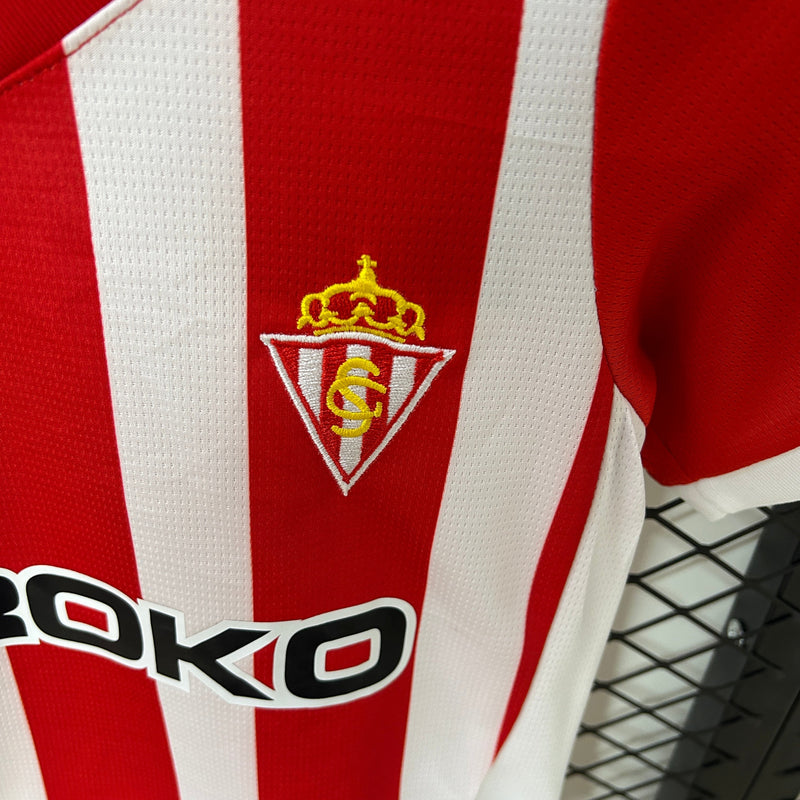 Camiseta y Pantalones para niños Sporting Gijón Home 24/25