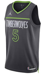 Minnesota Timberwolves Anthony Edwards Charcoal Jersey - Statement Edition