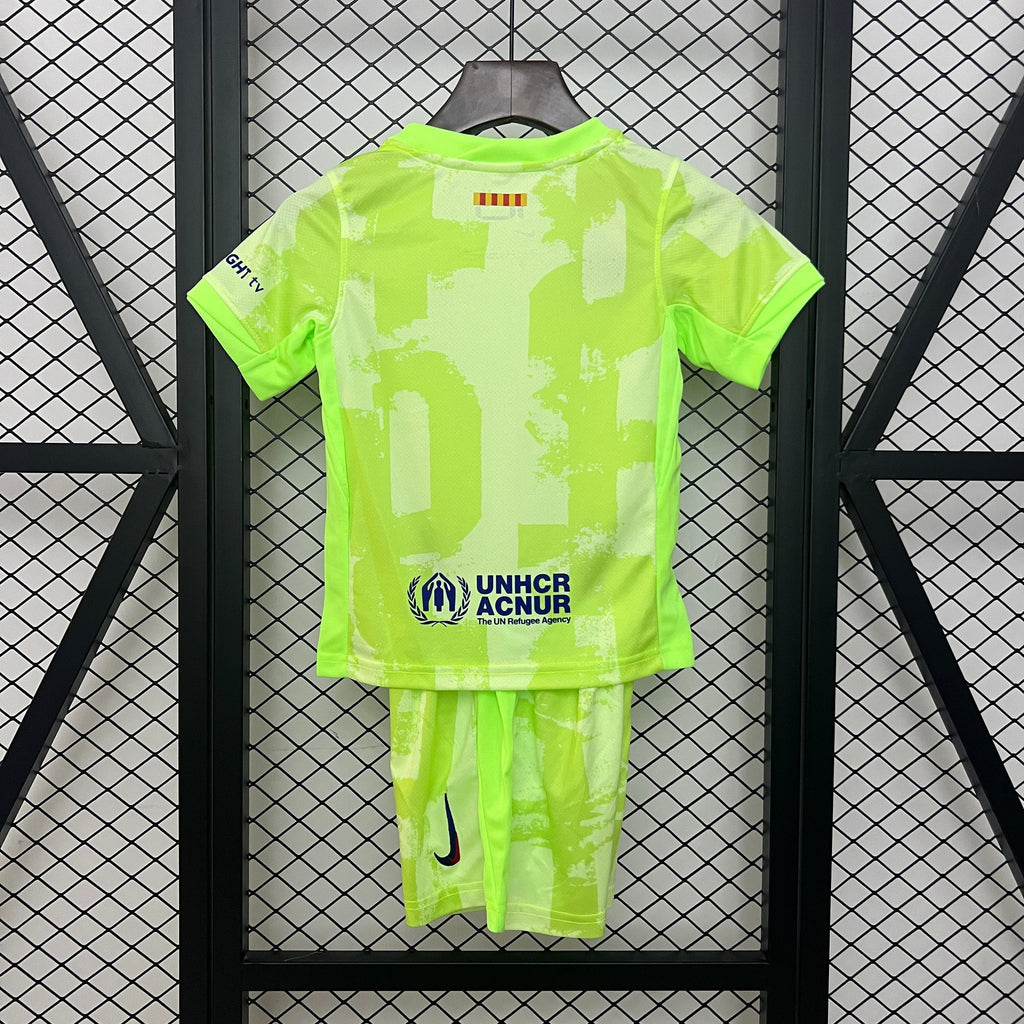 Camiseta y Pantalones para niños FC Barcelona Third 24/25