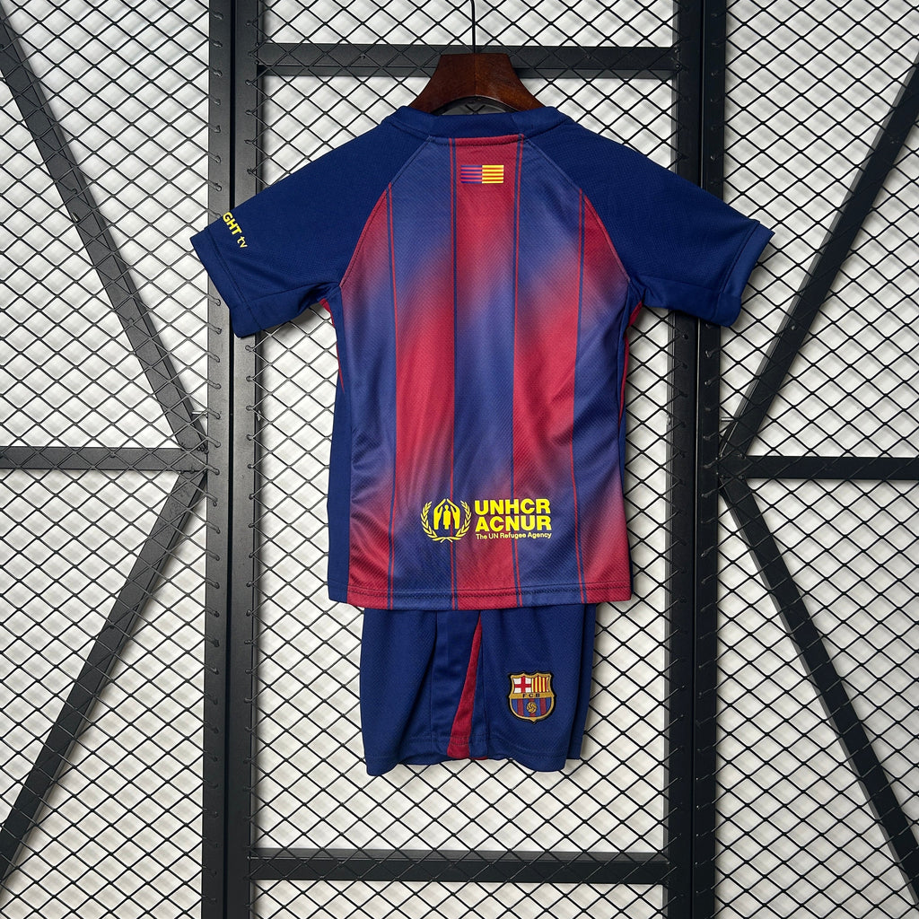 Camiseta y Pantalones para niños FC Barcelona Home 25/26