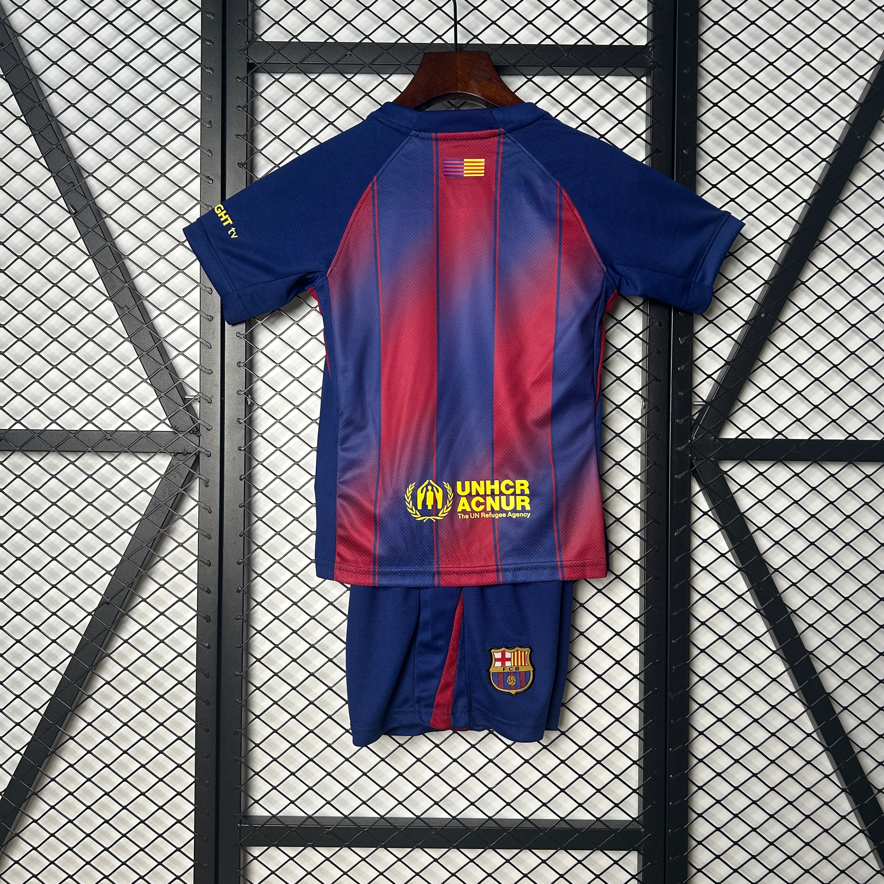 Camiseta y Pantalones para niños FC Barcelona Home 25/26