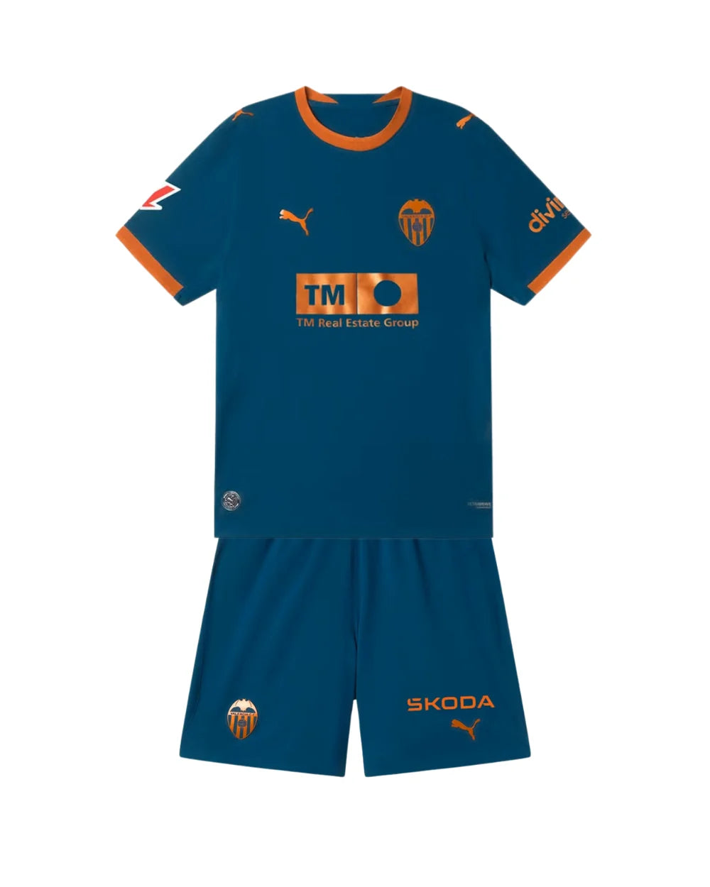 Camiseta y Pantalones para niños Valencia CF Away 26/27