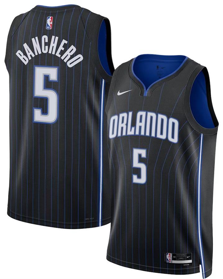Camiseta Orlando Magic - Paolo Banchero Black 2022