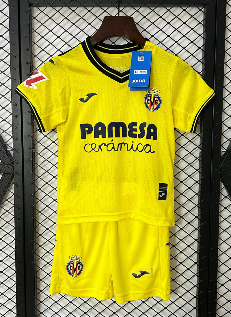 Camiseta y Pantalones para niños Villarreal Home 24/25