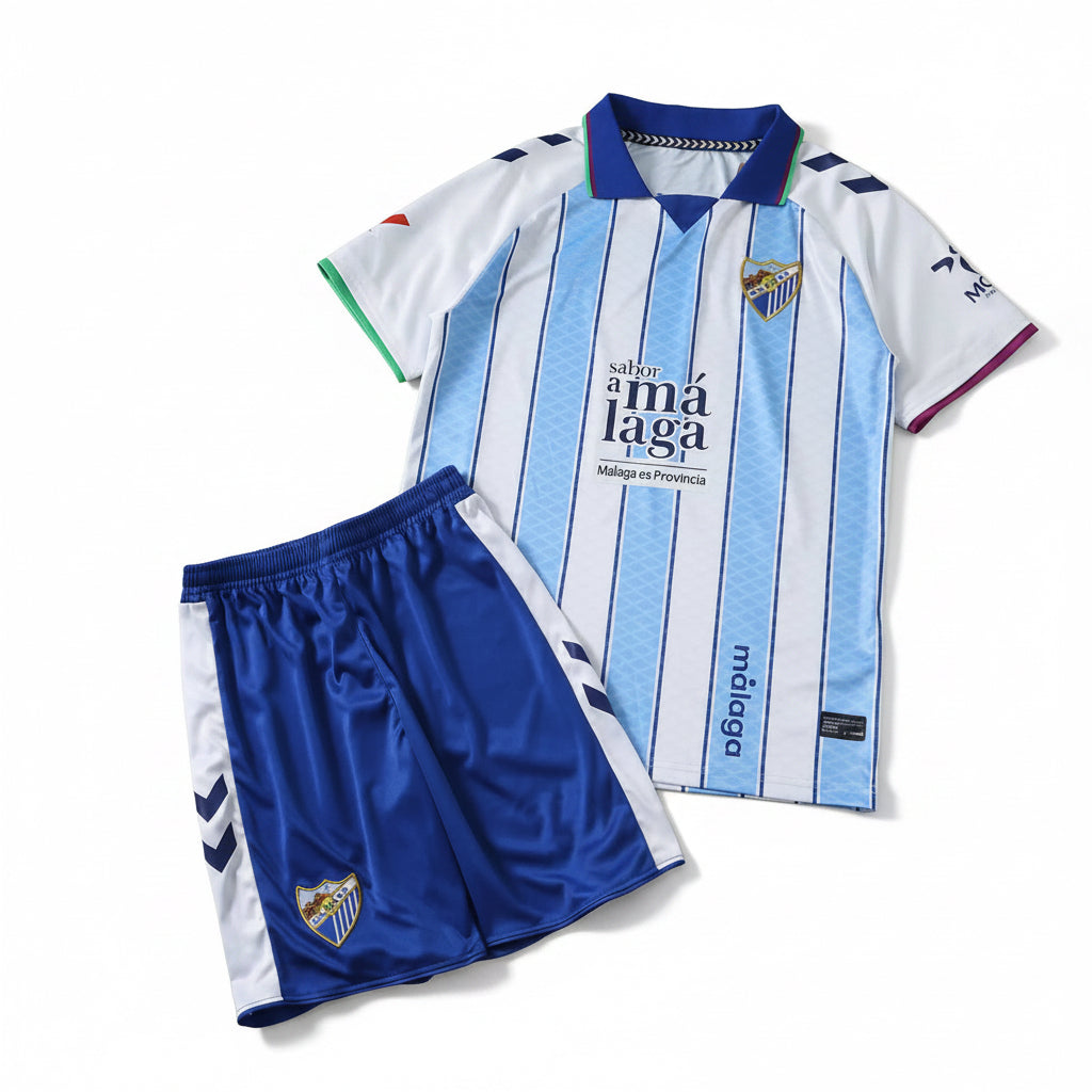 Camiseta y Pantalones para niños Málaga Home 2026/27