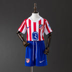Camiseta y Pantalones para niños Atletico de Madrid Home 25/26