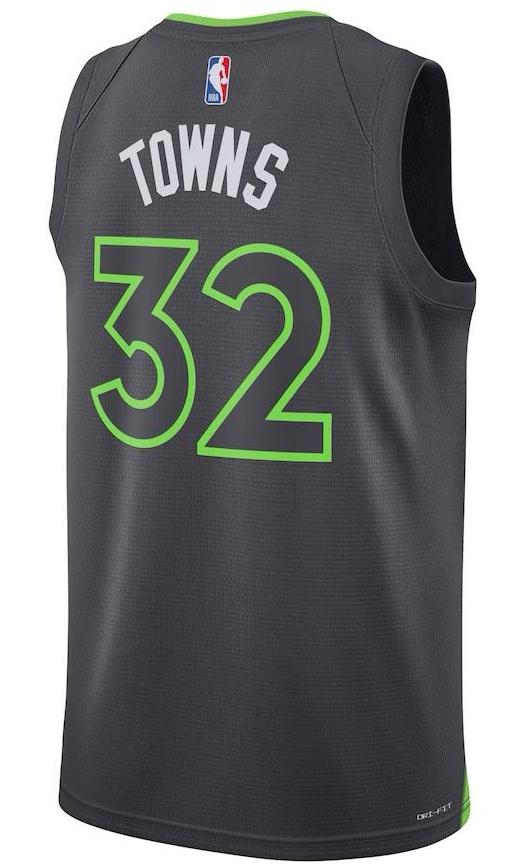 NBA Timberwolves Karl-Anthony Towns Charcoal