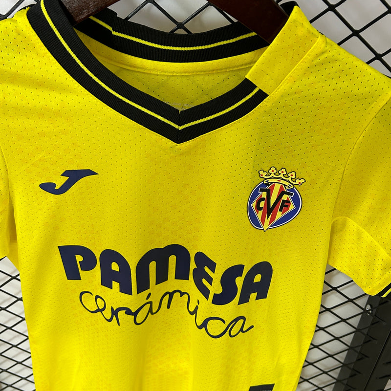 Camiseta y Pantalones para niños Villarreal Home 24/25