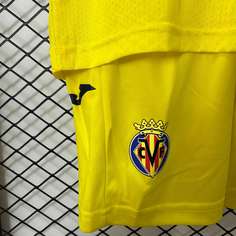 Camiseta y Pantalones para niños Villarreal Home 24/25