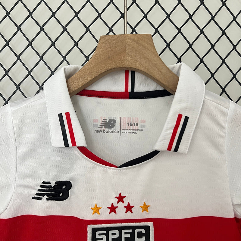 Camiseta y Pantalones para niños São Paulo Home 24/25