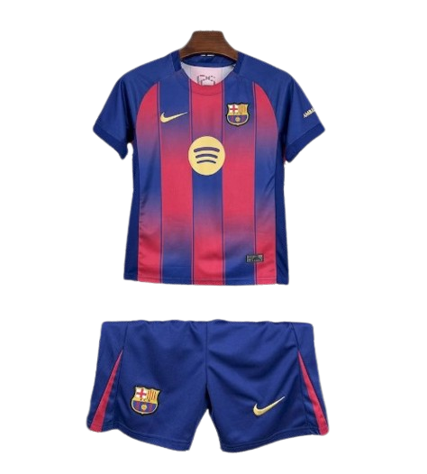 Camiseta y Pantalones para niños FC Barcelona Home 25/26