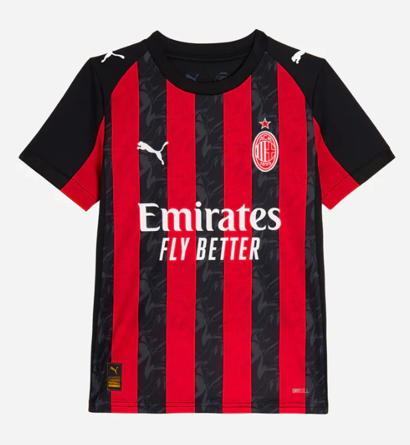 Camiseta y Pantalones para niños A.C Milan Home 25/26