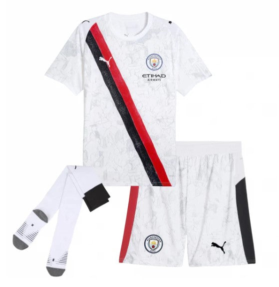 Camiseta y Pantalones para niños Manchester City KidSuper 25/26 - Con medias