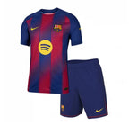 Camiseta y Pantalones para niños FC Barcelona Home 25/26