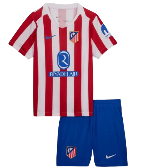 Camiseta y Pantalones para niños Atletico de Madrid Home 25/26
