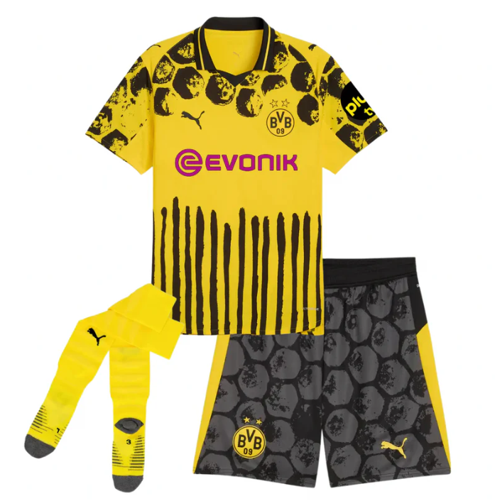 Camiseta y Pantalones para niños Borussia Dortmund KidSuper 25/26 - Con Medias