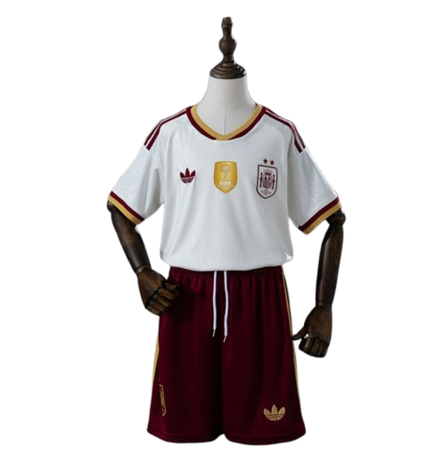 Camiseta y Pantalones para niños España Away 2026/27 - Bicampeón del Mundo ⭐⭐ - Con Parche