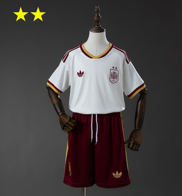Camiseta y Pantalones para niños España Away 2026/27 - Bicampeón del Mundo ⭐⭐