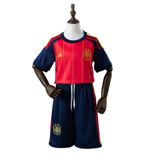 Camiseta y Pantalones para niños España Home  2026/27 - Bicampeón del Mundo ⭐⭐