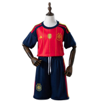 Camiseta y Pantalones para niños España Home  2026/27 - Bicampeón del Mundo ⭐⭐ - Con Parche