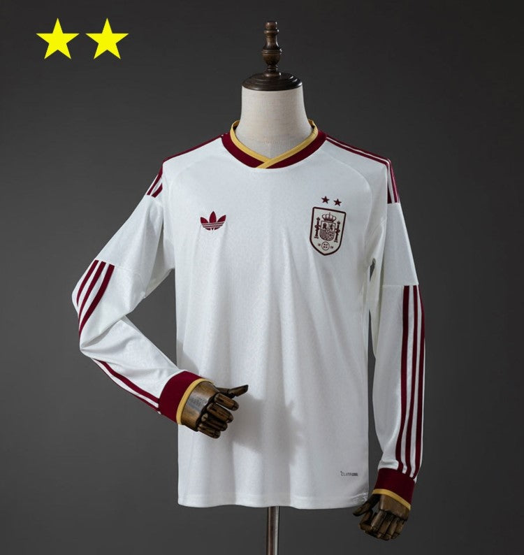 Camiseta España Away 2026/27- Bicampeón del Mundo ⭐⭐ - Manga Larga
