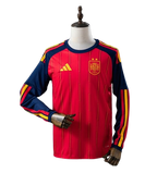 Camiseta Manga Larga España Home 2026/27 - Bicampeón del Mundo ⭐⭐