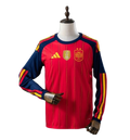 Camiseta Manga Larga España Home 2026/27 - Bicampeón del Mundo ⭐⭐ - Con Parche