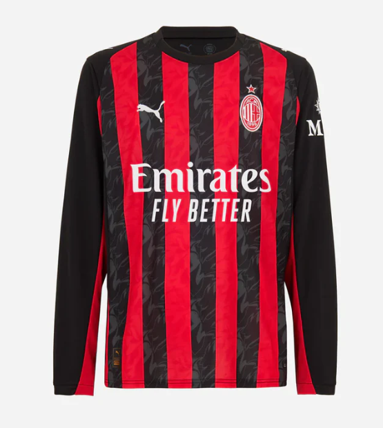 Camiseta AC Milan Manga Larga Home 25/26