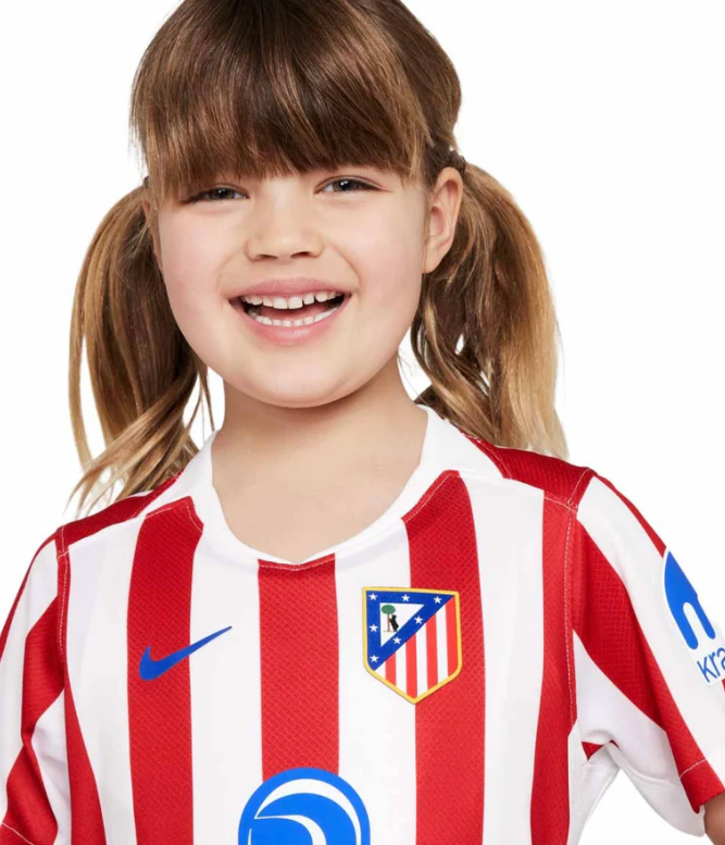 Camiseta y Pantalones para niños Atletico de Madrid Home 25/26