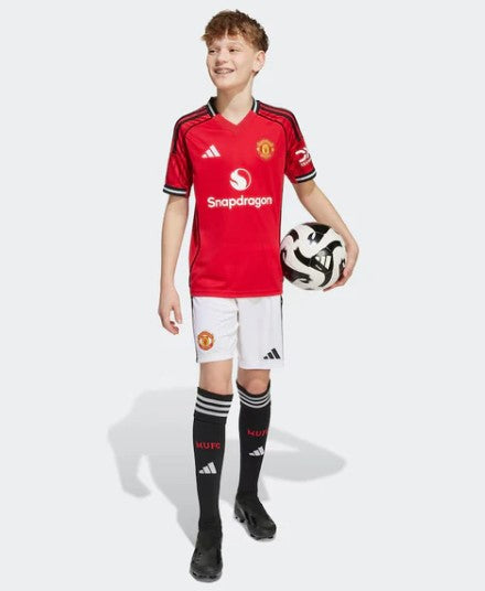 Camiseta y Pantalones para niños Manchester United Home 25/26 - Con Medias