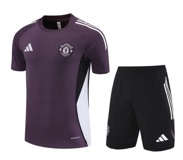 Camiseta y Pantalón corto de entrenamiento para niños Manchester United 2025/26