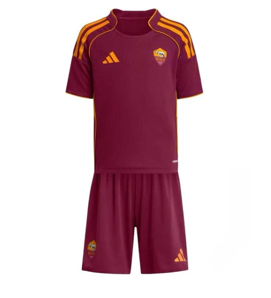 Camiseta y Pantalones para niños AS Roma Home 25/26