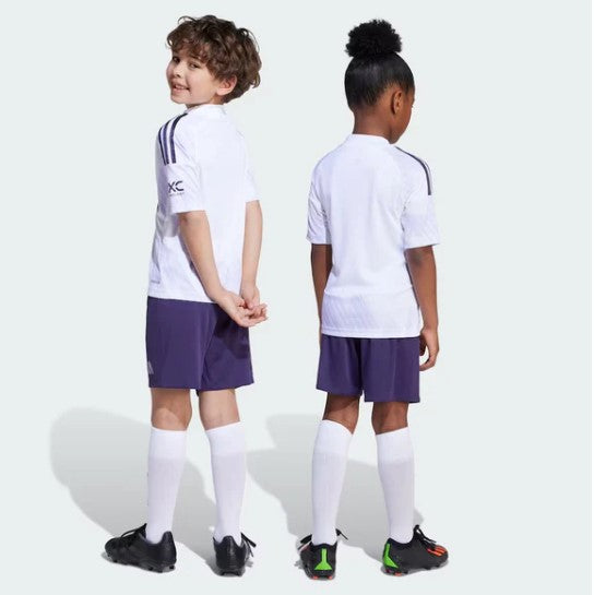 Camiseta y Pantalones para niños Manchester United Away 25/26 - Con medias