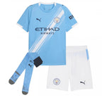 Camiseta y Pantalones para niños Manchester City Home 25/26 - Con medias