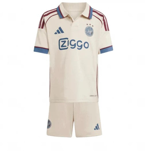 Camiseta y Pantalones para niños Ajax Away 25/26