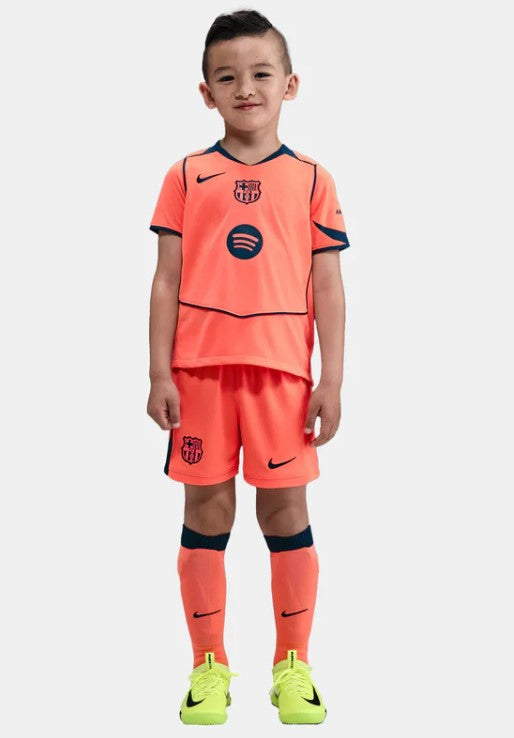 Camiseta y Pantalones para niños FC Barcelona Third 25/26 - Con Medias