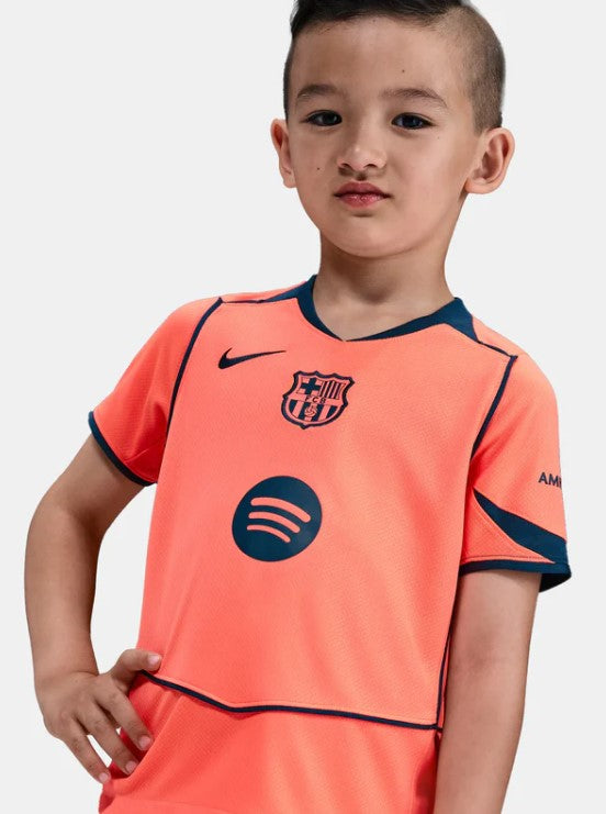 Camiseta y Pantalones para niños FC Barcelona Third 25/26