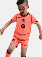 Camiseta y Pantalones para niños FC Barcelona Third 25/26