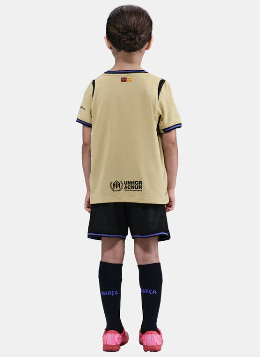 Camiseta y Pantalones para niños FC Barcelona Away 25/26 - Con Medias