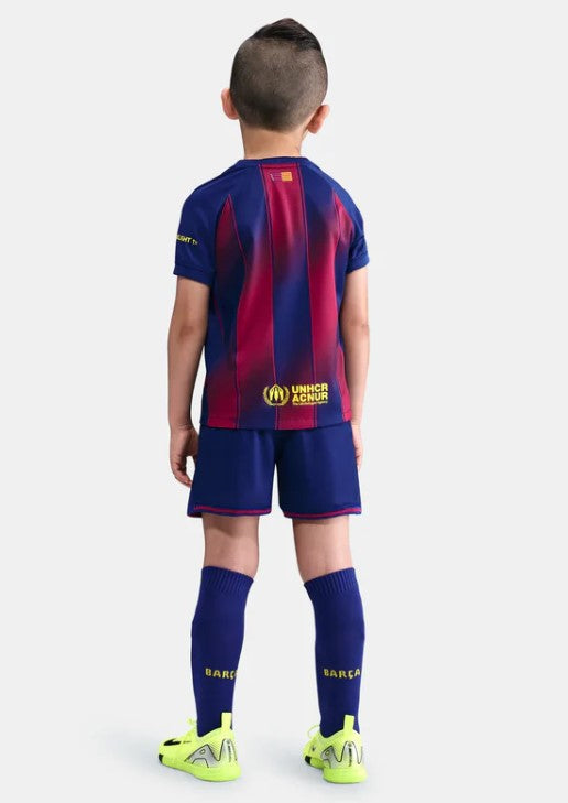 Camiseta y Pantalones para niños FC Barcelona Home 25/26 - Con Medias