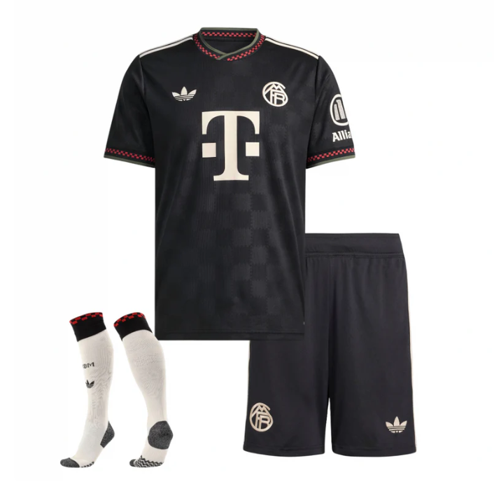 Camiseta y Pantalones para niños Bayern de Múnich Third 25/26 - Con Medias