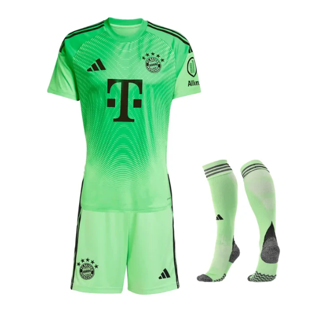 Camiseta y Pantalones para niños Bayern de Múnich Portero 25/26 - Con Medias