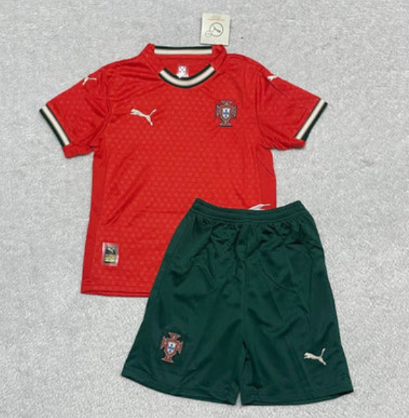 Camiseta y Pantalones para niños Portugal Home 25/26