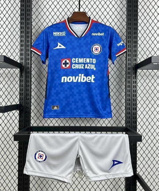 Camiseta y Pantalones para niños Cruz Azul Home 25/26