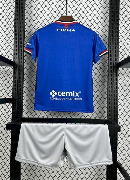 Camiseta y Pantalones para niños Cruz Azul Home 25/26