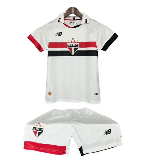 Camiseta y Pantalones para niños São Paulo Home 24/25